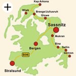 Anfahrt und Lage Top-Motel Sassnitz