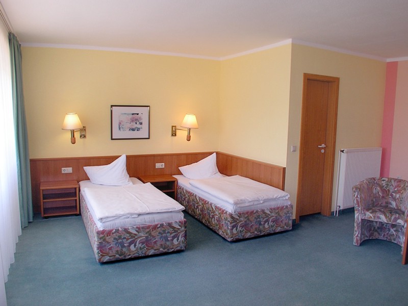 Einzelbetten - die Betten sind zusammenstellbar