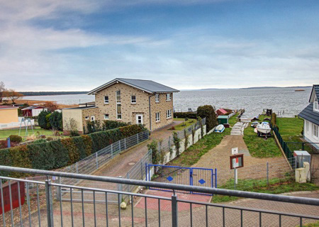 Blick auf den Breeger Bodden - Aussicht vom Doppelzimmer