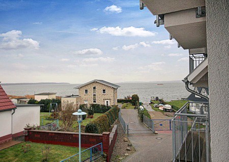 Blick auf den Breeger Bodden - Aussicht vom Doppelzimmer