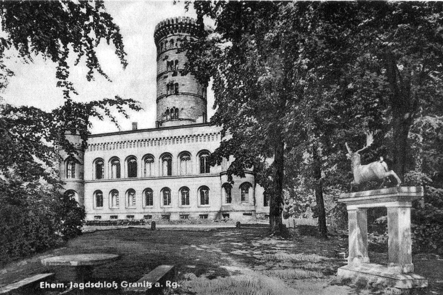 Alte Ansichtskarte vom Jagdschloss Granitz