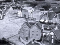 Bergen Stadtansicht um 1880