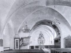 Kirche in Garz um 1800 - Innenansicht