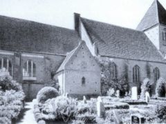 Kirche in Garz um 1800 - Aussenansicht