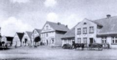 Dorfstrasse in Gingst um 1800